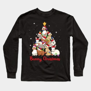 Bunny Christmas Cute Bunny Xmas Long Sleeve T-Shirt